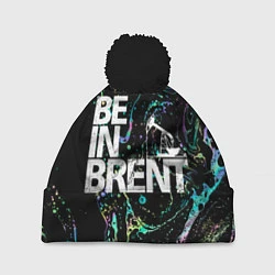 Шапка с помпоном Be in brent, цвет: 3D-черный