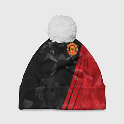 Шапка с помпоном FC Manchester United: Abstract, цвет: 3D-белый