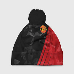Шапка с помпоном FC Manchester United: Abstract, цвет: 3D-черный