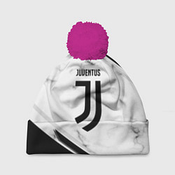 Шапка с помпоном Juventus, цвет: 3D-малиновый