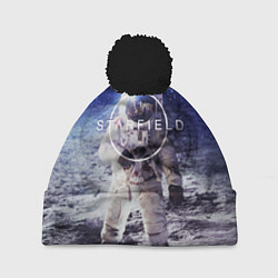 Шапка с помпоном Starfield: Astronaut цвета 3D-черный — фото 1