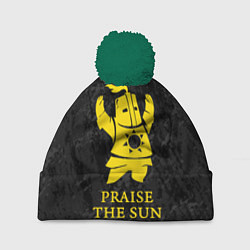 Шапка с помпоном Praise The Sun, цвет: 3D-зеленый