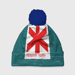 Шапка с помпоном Cyberpunk: Trauma Team, цвет: 3D-тёмно-синий