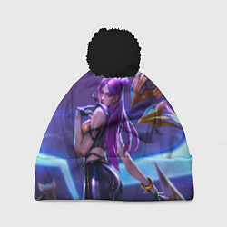 Шапка с помпоном KaiSa KDA, цвет: 3D-черный