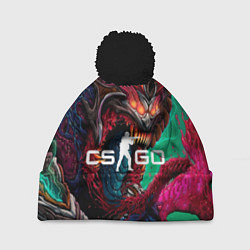 Шапка с помпоном CS GO hyper beast skin, цвет: 3D-черный