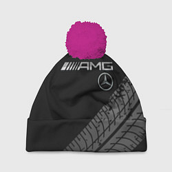 Шапка с помпоном Mercedes AMG: Street Racing, цвет: 3D-малиновый