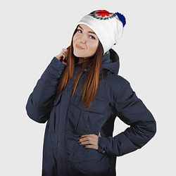 Шапка с помпоном RED HOT CHILI PEPPERS, цвет: 3D-тёмно-синий — фото 2