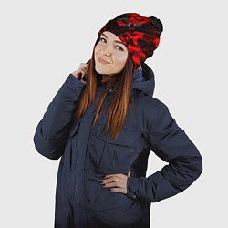 Шапка с помпоном CYBERPUNK 2077, цвет: 3D-черный — фото 2