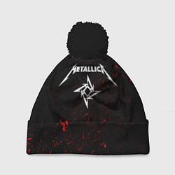 Шапка с помпоном METALLICA, цвет: 3D-черный