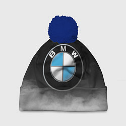 Шапка с помпоном BMW, цвет: 3D-тёмно-синий