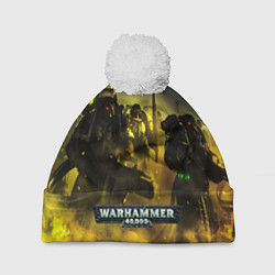 Шапка с помпоном Warhammer 40K - Космические Десантники, цвет: 3D-белый
