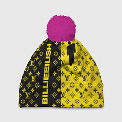 Шапка с помпоном BILLIE EILISH x LV Yellow, цвет: 3D-малиновый