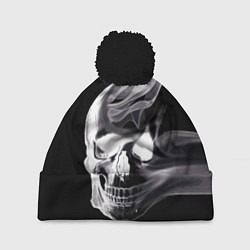 Шапка с помпоном Wind - smoky skull, цвет: 3D-черный