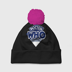 Шапка с помпоном Doctor Who, цвет: 3D-малиновый