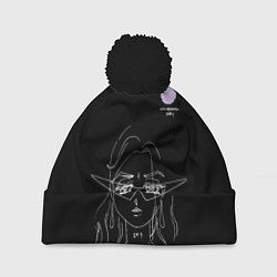 Шапка с помпоном SAYONARA BOY, цвет: 3D-черный