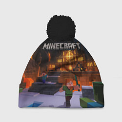 Шапка c помпоном MINECRAFT