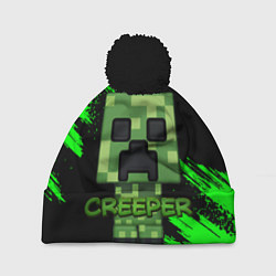 Шапка c помпоном MINECRAFT CREEPER