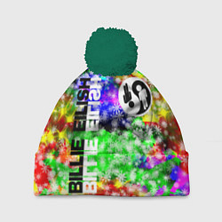 Шапка с помпоном Billie eilish, цвет: 3D-зеленый