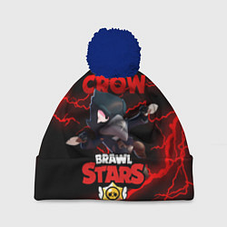 Шапка с помпоном BRAWL STARS CROW, цвет: 3D-тёмно-синий