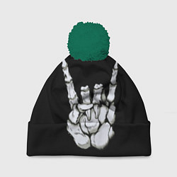 Шапка с помпоном Rock, цвет: 3D-зеленый