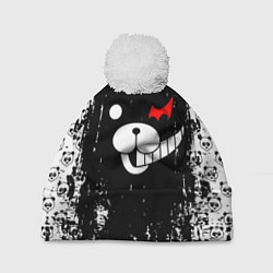 Шапка с помпоном MONOKUMA, цвет: 3D-белый