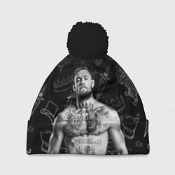 Шапка с помпоном CONOR McGREGOR, цвет: 3D-черный