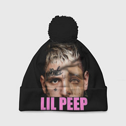 Шапка с помпоном Lil Peep, цвет: 3D-черный