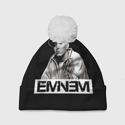 Шапка с помпоном Eminem, цвет: 3D-белый