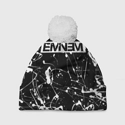 Шапка с помпоном Eminem, цвет: 3D-белый