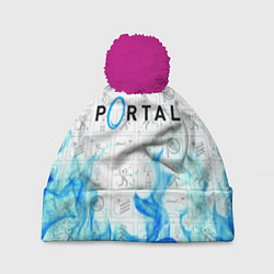 Шапка с помпоном PORTAL, цвет: 3D-малиновый