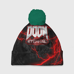 Шапка с помпоном DOOM ETERNAL, цвет: 3D-зеленый