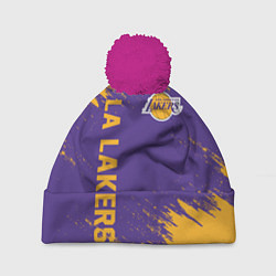 Шапка c помпоном LA LAKERS