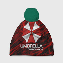 Шапка с помпоном UMBRELLA CORP, цвет: 3D-зеленый