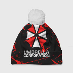 Шапка с помпоном UMBRELLA CORPORATION, цвет: 3D-белый