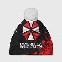 Шапка с помпоном UMBRELLA CORPORATION, цвет: 3D-белый