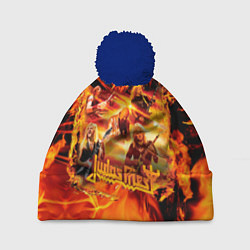 Шапка c помпоном Judas Priest