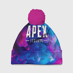 Шапка с помпоном APEX LEGENDS, цвет: 3D-малиновый