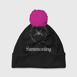 Шапка с помпоном Summoning, цвет: 3D-малиновый
