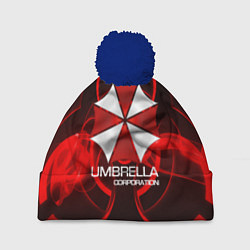 Шапка с помпоном Umbrella Corp, цвет: 3D-тёмно-синий