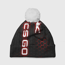 Шапка с помпоном CS GO, цвет: 3D-белый