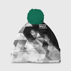 Шапка с помпоном Muse, цвет: 3D-зеленый