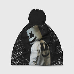 Шапка с помпоном Marshmello, цвет: 3D-черный