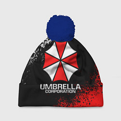 Шапка с помпоном RESIDENT EVIL UMBRELLA, цвет: 3D-тёмно-синий