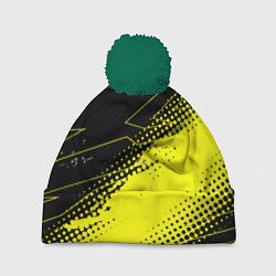 Шапка с помпоном Bona Fide Одежда для фитнеcа, цвет: 3D-зеленый