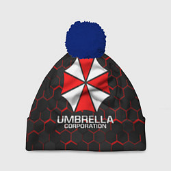 Шапка с помпоном UMBRELLA CORP, цвет: 3D-тёмно-синий