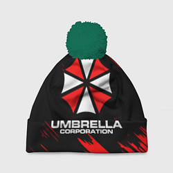 Шапка с помпоном Umbrella Corporation, цвет: 3D-зеленый