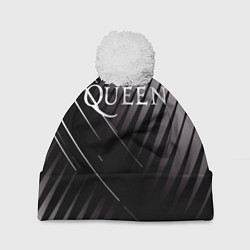 Шапка с помпоном Queen, цвет: 3D-белый