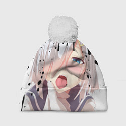 Шапка с помпоном AHEGAO, цвет: 3D-белый