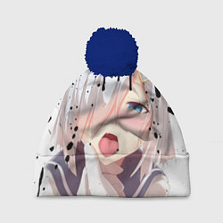 Шапка с помпоном AHEGAO, цвет: 3D-тёмно-синий