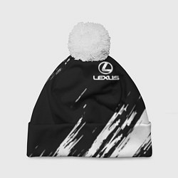 Шапка с помпоном LEXUS, цвет: 3D-белый
